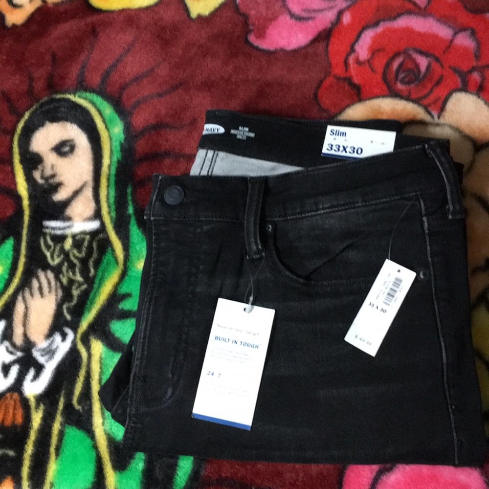 NWT. Men’s Black Slim fit Jeans by Old Naxy